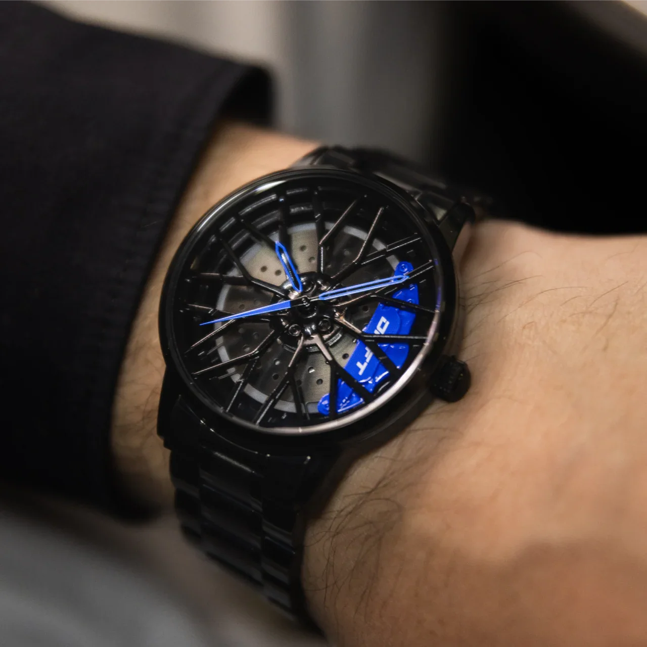 Motorsport-Felgen-Uhr