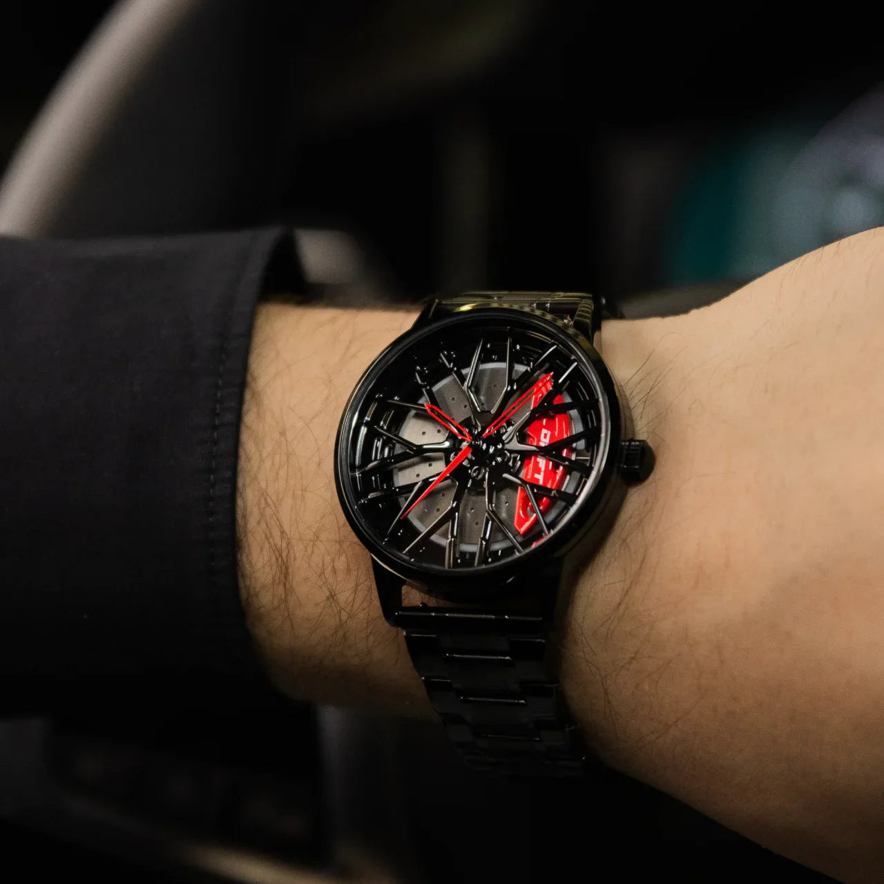 Motorsport-Felgen-Uhr