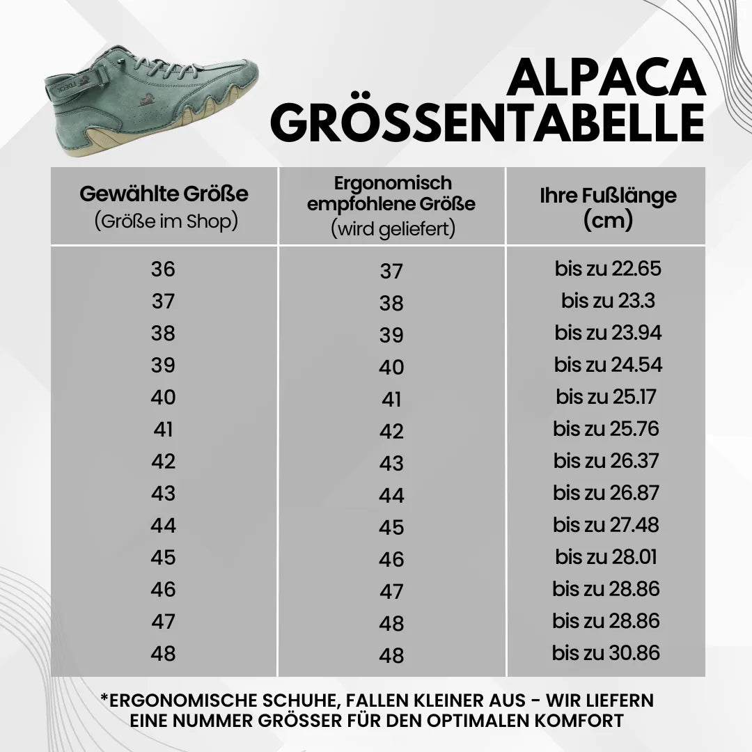 Alpaca Ergonomischer Premium-Komfort  - Fußbekleidung WSNCKT